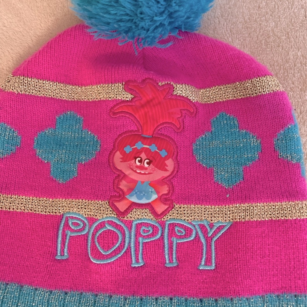 Dreamworks Trolls “Poppy” Pom Pom Hat (2T - 5T) - Picture 2 of 6